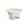 Hanah Home Coffee Table Harmoni Freesia Marble