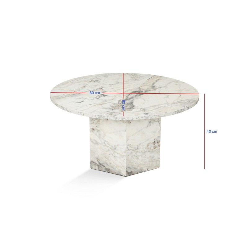Hanah Home Coffee Table Nova Freesia Marble