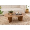 Hanah Home Coffee Table Oval Lute