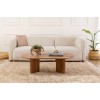 Hanah Home Coffee Table Oval Lute