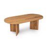 Hanah Home Coffee Table Oval Lute