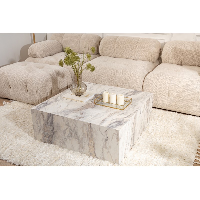 Hanah Home Coffee Table Prizma Freesia Marble