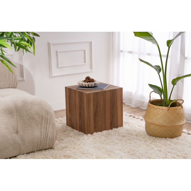 Hanah Home Side Table Küp - Walnut Walnut