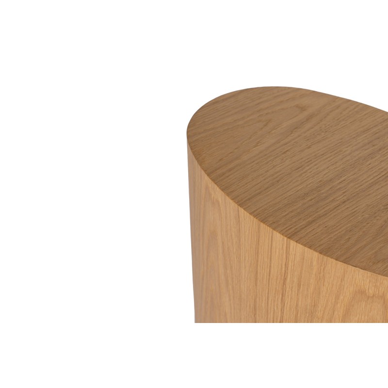 Hanah Home Side Table Set Elipse Set - Oak Oak