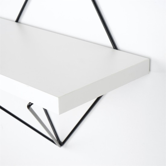 Decorative Wooden Wall Shelf Wr060 Black
White Decorative Wooden Wall Shelf Wr060 Black
White