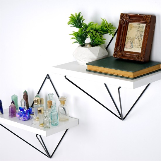Decorative Wooden Wall Shelf Wr060 Black
White Decorative Wooden Wall Shelf Wr060 Black
White