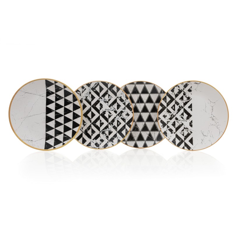 Hermia Service Plate Set (4 Pieces) ST040004F022AMD9300MAS3T00 Multicolor