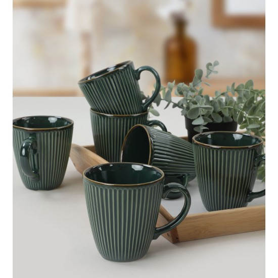 Mug Set (6 Pieces) ST057006FRA5A839700MAET900 Green Hermia Mug Set (6 Pieces) ST057006FRA5A839700MAET900 Green