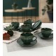 Hermia Tea Cup Set (12 Pieces) TC057012FRA5A839700MATT300 Green