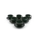 Hermia Tea Cup Set (12 Pieces) TC057012FRA5A839700MATT300 Green
