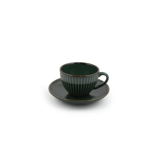 Hermia Tea Cup Set (12 Pieces) TC057012FRA5A839700MATT300 Green