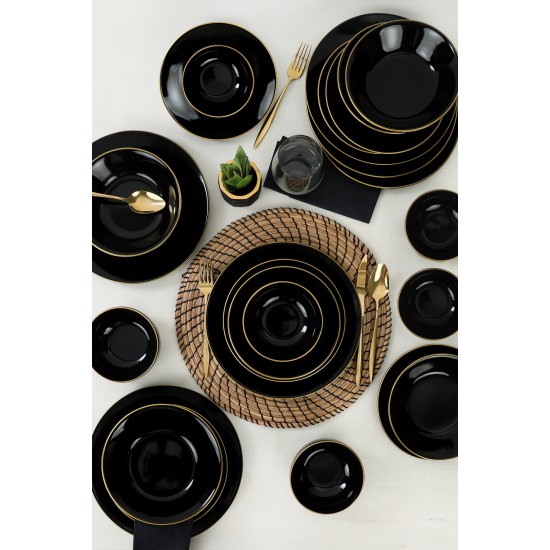 Ceramic Dinner Set (24 Pieces) TY040424F650A841600MAET600 Black
Gold Hermia Ceramic Dinner Set (24 Pieces) TY040424F650A841600MAET600 Black
Gold