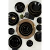 Hermia Ceramic Dinner Set (24 Pieces) TY040424F650A841600MAET600 Black
Gold