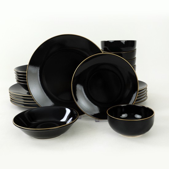 Ceramic Dinner Set (24 Pieces) TY040424F650A841600MAET600 Black
Gold Hermia Ceramic Dinner Set (24 Pieces) TY040424F650A841600MAET600 Black
Gold