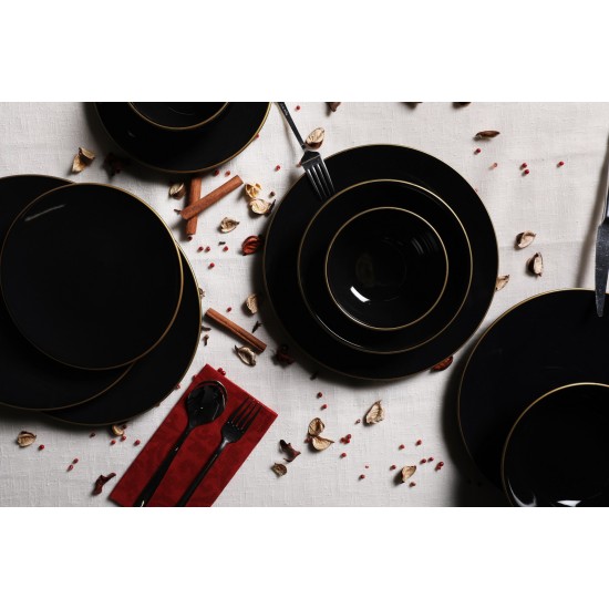 Ceramic Dinner Set (24 Pieces) TY040424F650A841600MAET600 Black
Gold Hermia Ceramic Dinner Set (24 Pieces) TY040424F650A841600MAET600 Black
Gold
