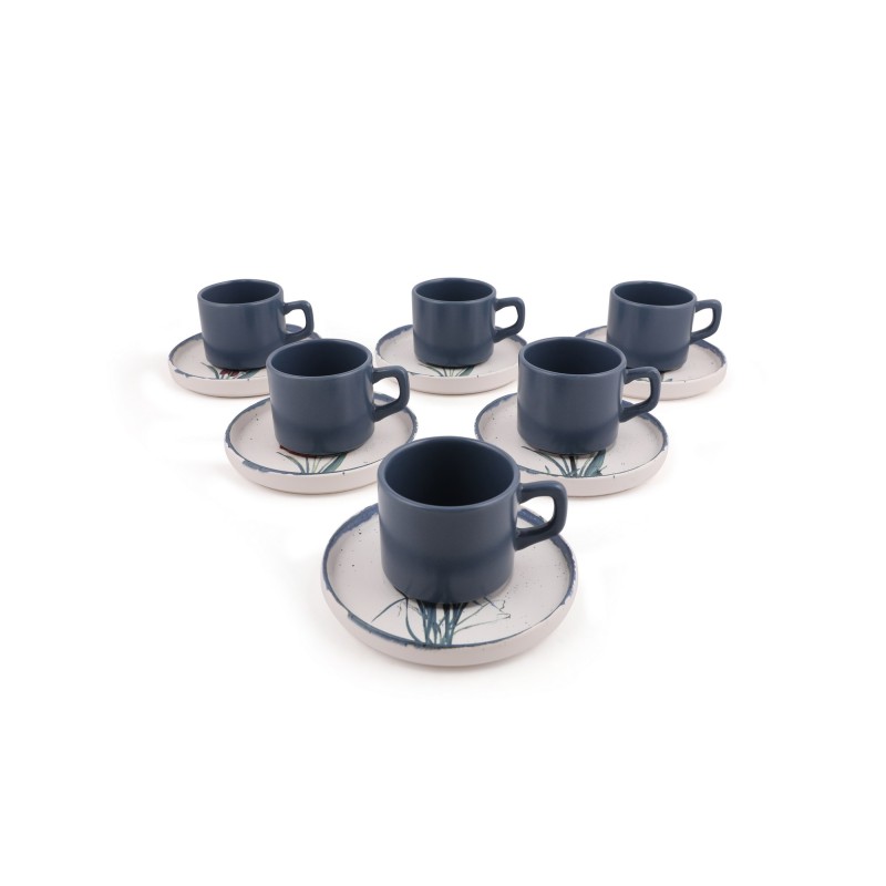 Hermia Tea Cup Set (12 Pieces) TC038312F88XAD01M00MATCS00 Multicolor