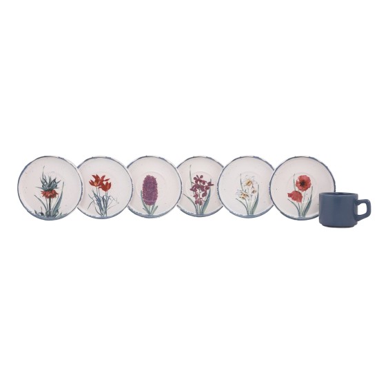 Hermia Tea Cup Set (12 Pieces) TC038312F88XAD01M00MATCS00 Multicolor