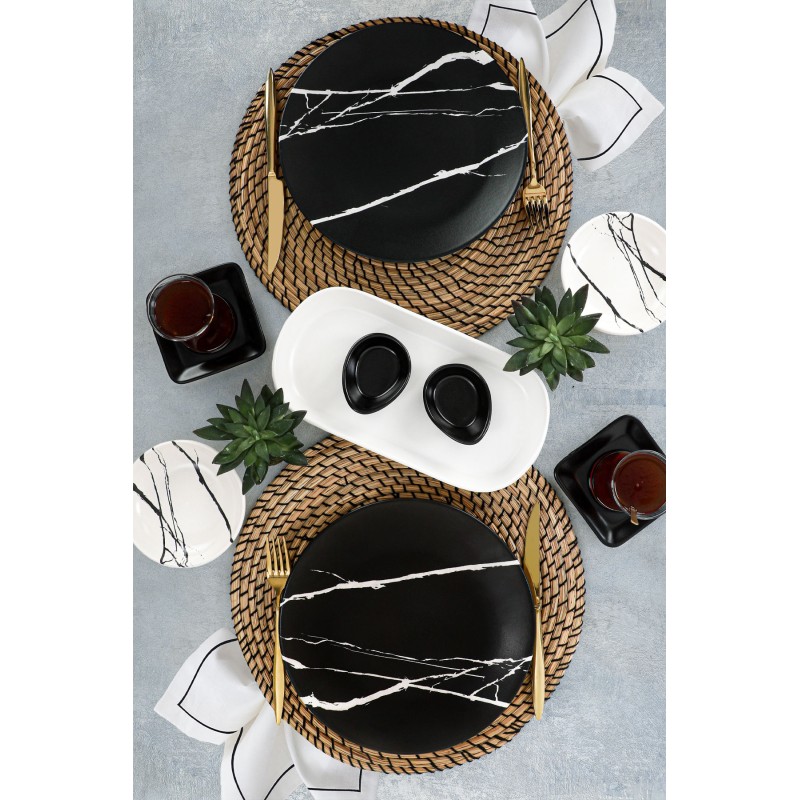 Hermia Breakfast Set (11 Pieces) TV040011F26MADM8500MASEN00 Black
White