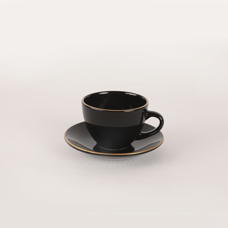 Σετ Πιάτα Κεραμικά (44 Τεμάχια) - Black