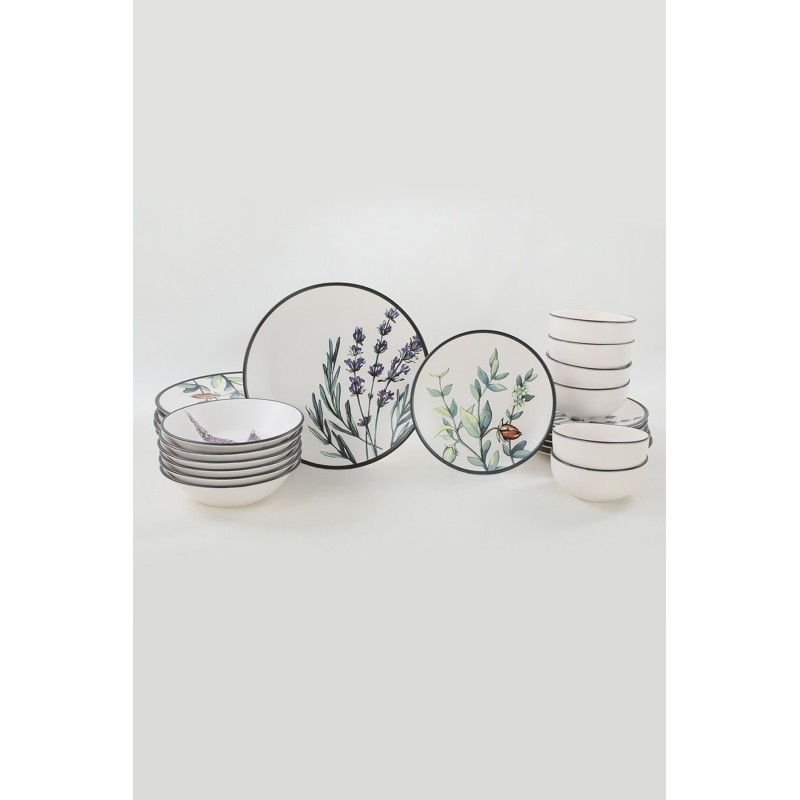 Hermia Ceramic Dinner Set (24 Pieces) TY140524F022A29DM00MAET600 White
Green
Purple
Black