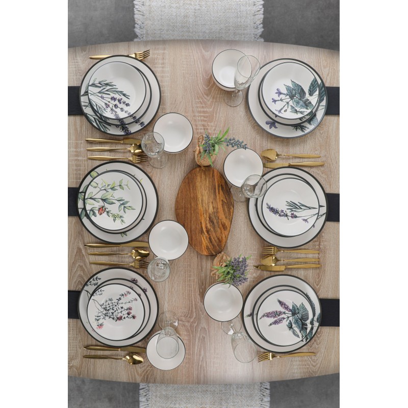 Hermia Ceramic Dinner Set (24 Pieces) TY140524F022A29DM00MAET600 White
Green
Purple
Black
