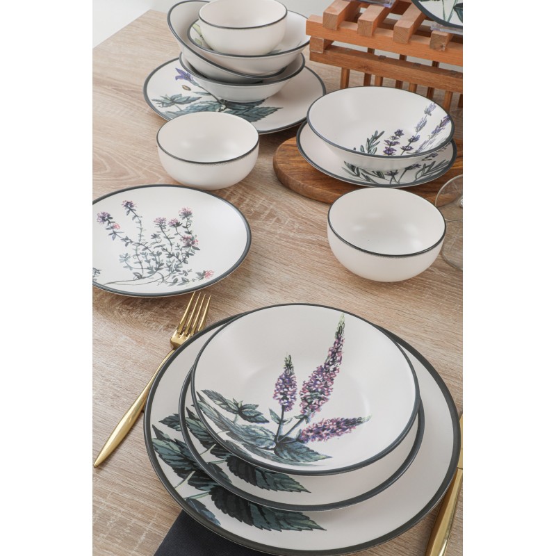Hermia Ceramic Dinner Set (24 Pieces) TY140524F022A29DM00MAET600 White
Green
Purple
Black