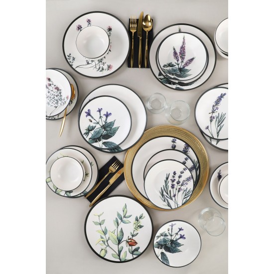 Hermia Ceramic Dinner Set (24 Pieces) TY140524F022A29DM00MAET600 White
Green
Purple
Black