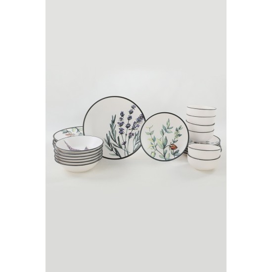 Hermia Ceramic Dinner Set (24 Pieces) TY140524F022A29DM00MAET600 White
Green
Purple
Black