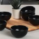 Hermia Ceramic Bowl Set (6 Pieces) ST101106F956A0000000AZ1000 Black