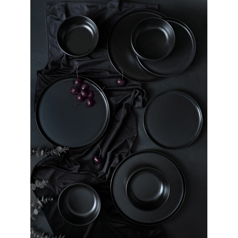 Hermia Ceramic Dinner Set (18 Pieces) X0001347100000000000000000 Black