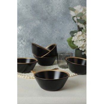 Bowl Set (6 Pieces) ST042406F956A841700MAKA500 Black
Gold