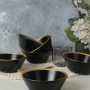 Bowl Set (6 Pieces) ST042406F956A841700MAKA500 Black
Gold