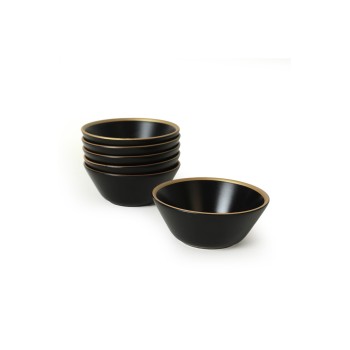 Bowl Set (6 Pieces) ST042406F956A841700MAKA500 Black
Gold