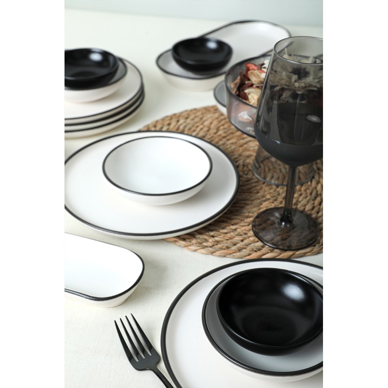 Hermia Breakfast Set (18 Pieces) X0001480300000000000000000 Black
White