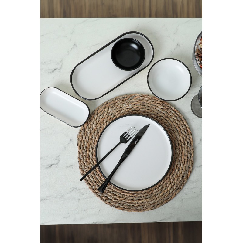 Hermia Breakfast Set (18 Pieces) X0001480300000000000000000 Black
White