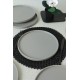 Service Plate Set (6 Pieces) ST038006F995A000000MAS3T00 Matte Grey Hermia Service Plate Set (6 Pieces) ST038006F995A000000MAS3T00 Matte Grey