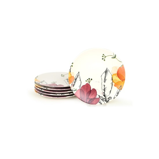 Hermia Cake Serving Set (6 Pieces) ST040206F022AJ47700MASD400 Matte White