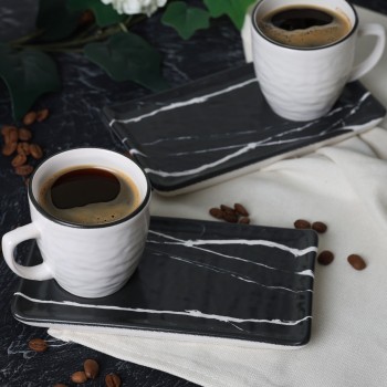 Σετ Φλυτζάνια Καφέ Κεραμικά (4 Τεμάχια) - Multicolor