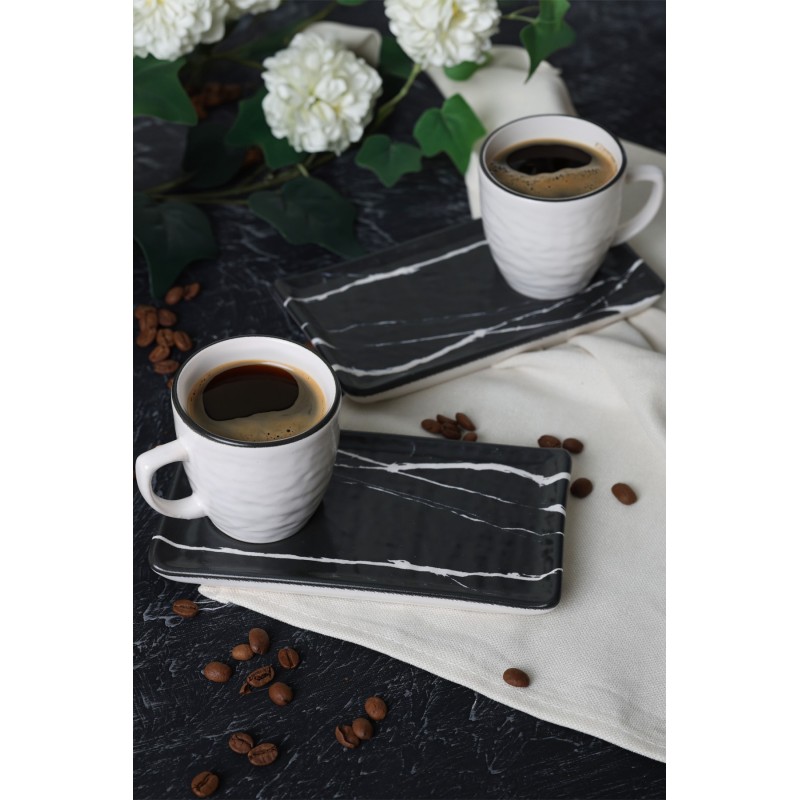 Σετ Φλυτζάνια Καφέ Κεραμικά (4 Τεμάχια) - Multicolor