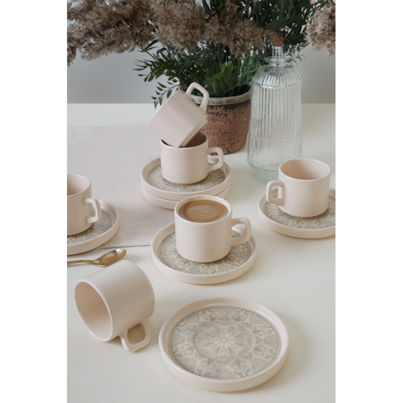 Hermia Tea Cup Set (12 Pieces) X00017458 Transparent