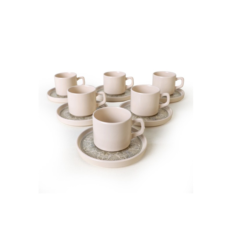 Hermia Tea Cup Set (12 Pieces) X00017458 Transparent