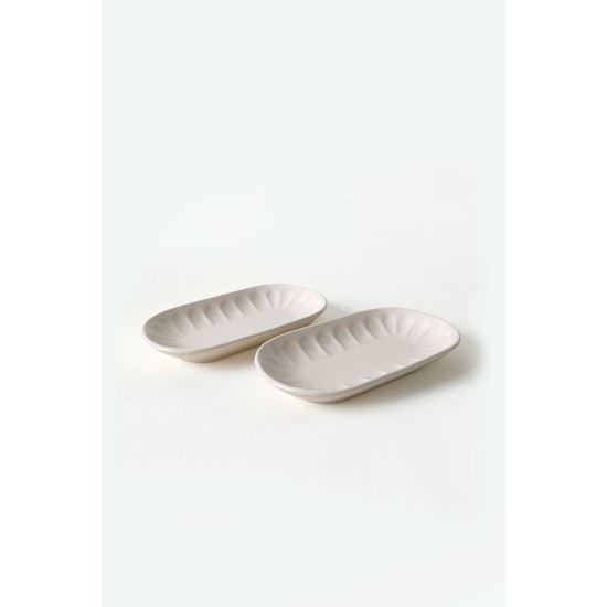 Platter Set (2 Pieces) X00017596 Cream Hermia Platter Set (2 Pieces) X00017596 Cream