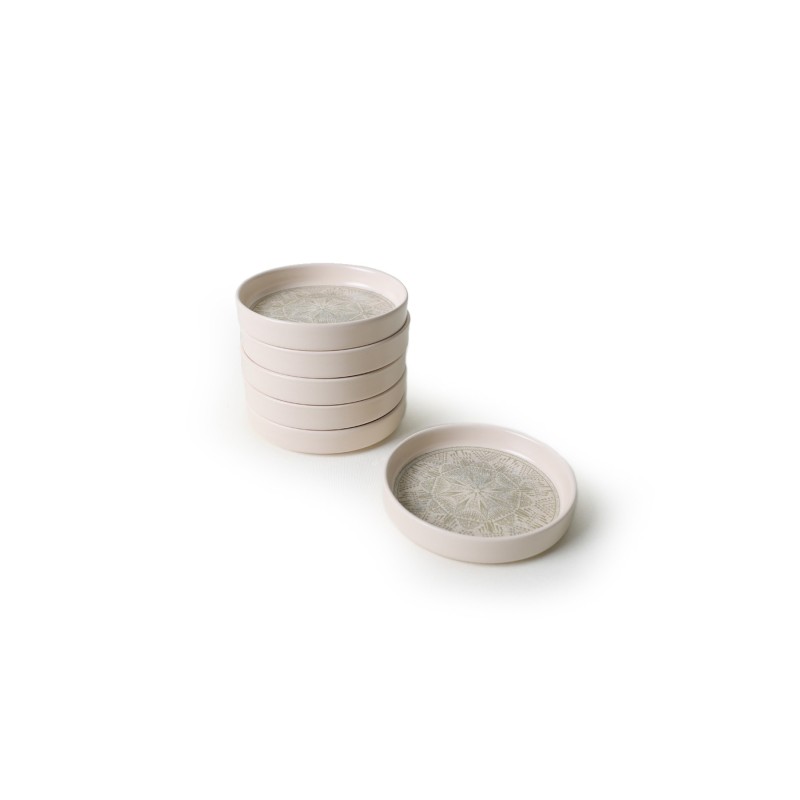 Hermia Ceramic Bowl Set (6 Pieces) X00017907 Cream