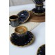 Σετ Φλυτζάνια Καφέ Κεραμικά (12 Τεμάχια) - Black Gold Σετ Φλυτζάνια Καφέ Κεραμικά (12 Τεμάχια) - Black Gold