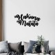 Wallxpert Decorative Metal Wall Accessory Hakuna Matata Black