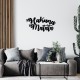 Wallxpert Decorative Metal Wall Accessory Hakuna Matata Black