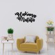 Wallxpert Decorative Metal Wall Accessory Hakuna Matata Black