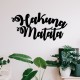 Wallxpert Decorative Metal Wall Accessory Hakuna Matata Black