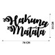 Wallxpert Decorative Metal Wall Accessory Hakuna Matata Black