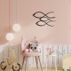 Decorative Metal Wall Accessory Fish Black